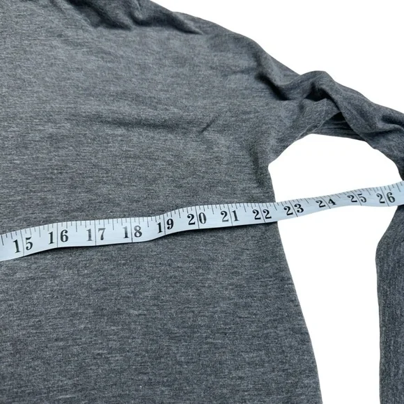 Kit & Ace Grey Jersey Pullover Long Sleeve Turtleneck Tunic Top Size  6 - Picture 7 of 10